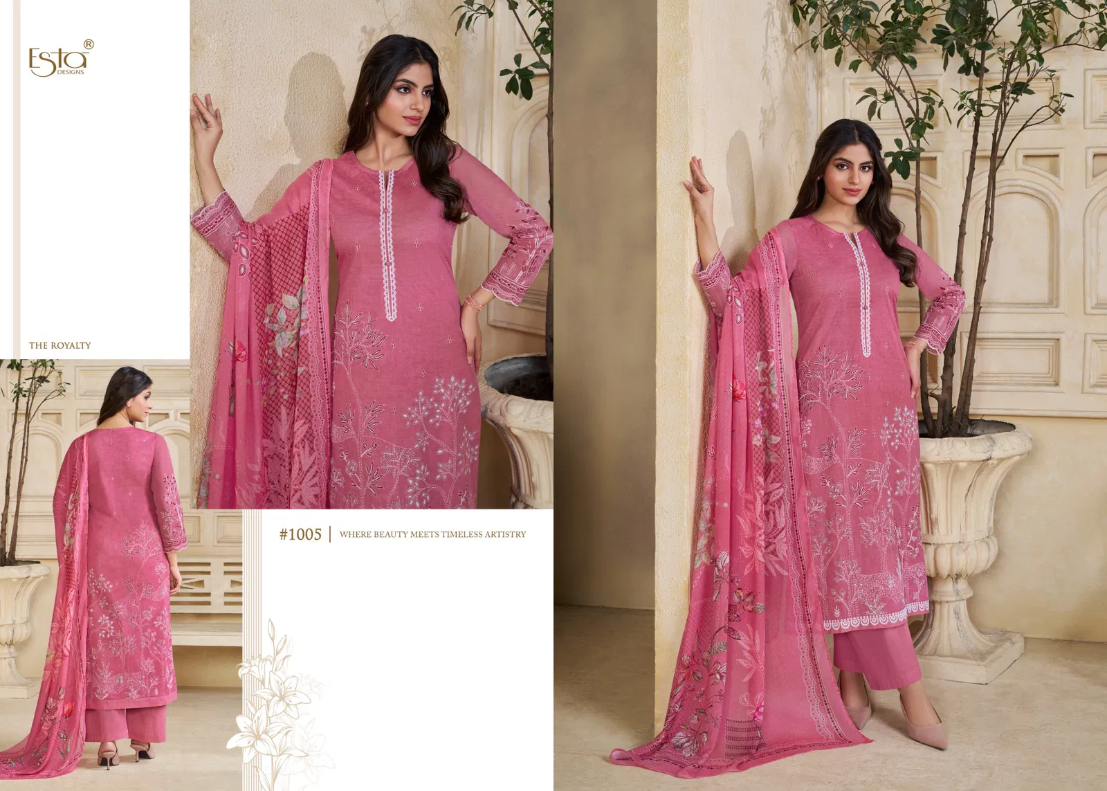 Enore By Irika Organza Printed Designer Dress Material Exporters In India